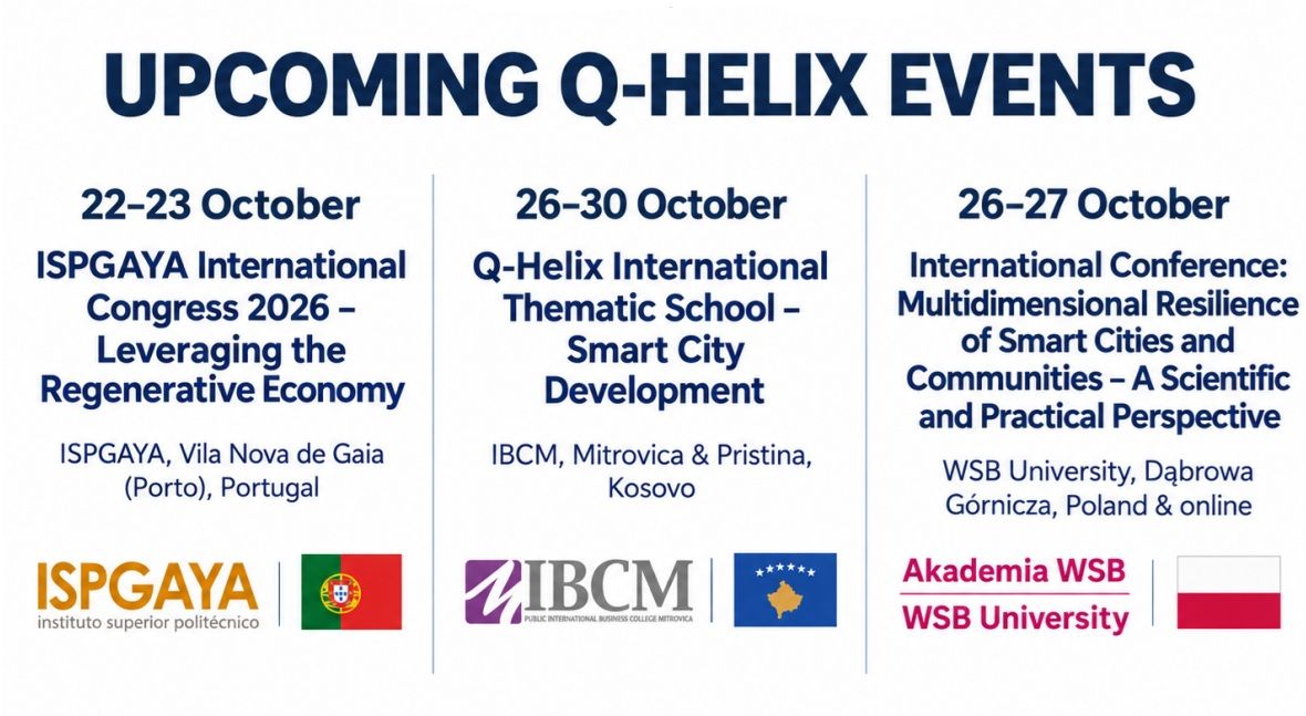 Three Q-Helix events across Europe in October